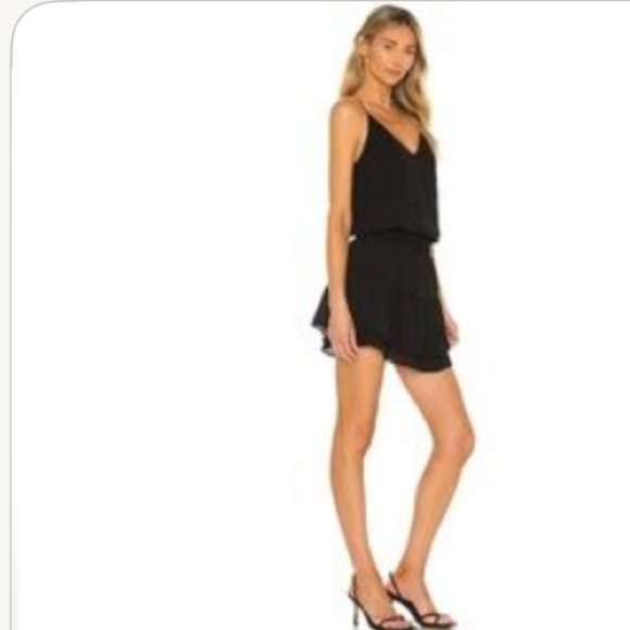 NWOT Krisa by Revolve Smocked Cami Mini Dress in Black - Picture 12 of 12